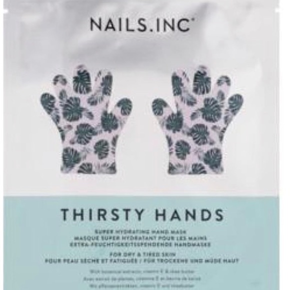 New In The Bag Nails Inc Thirsty Hands, Super Hydrating Hand Mask - Picture 2 of 4